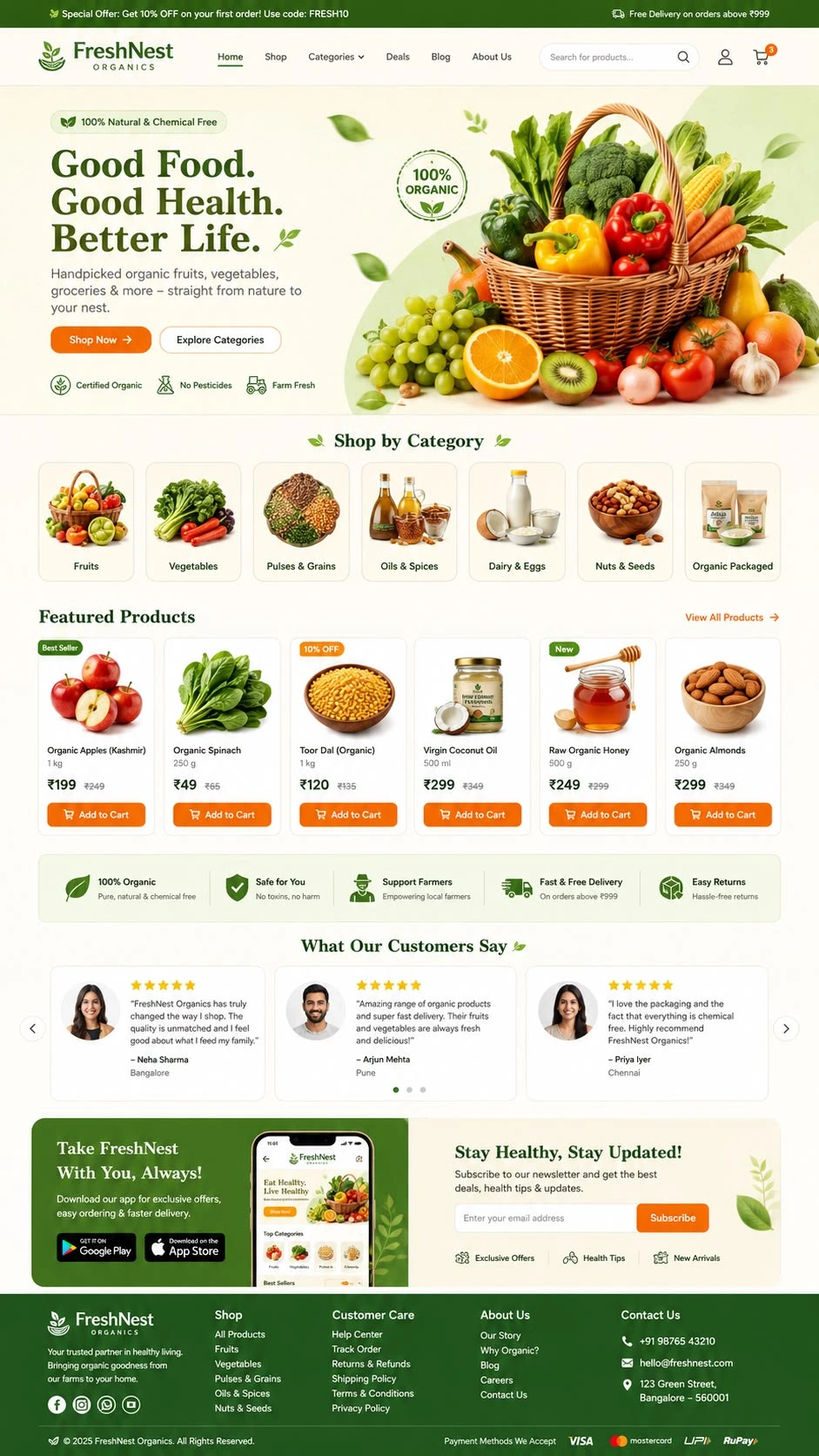 SoftuneBD ecommerce theme - Grocery & fresh goods