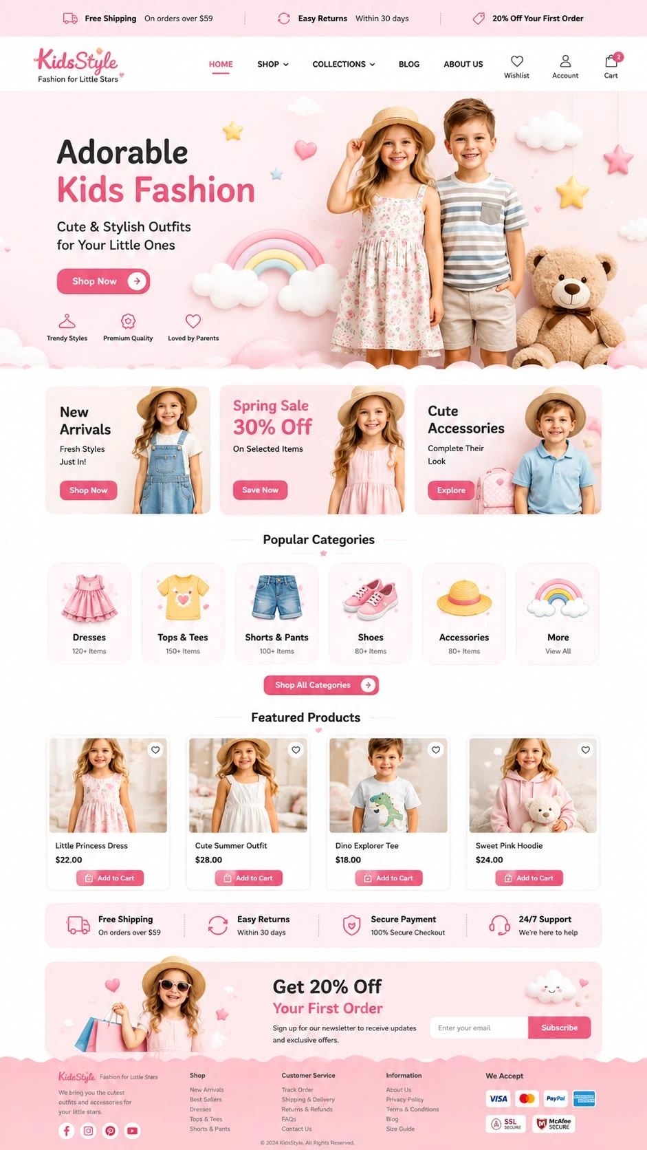 SoftuneBD ecommerce theme - Kids' store