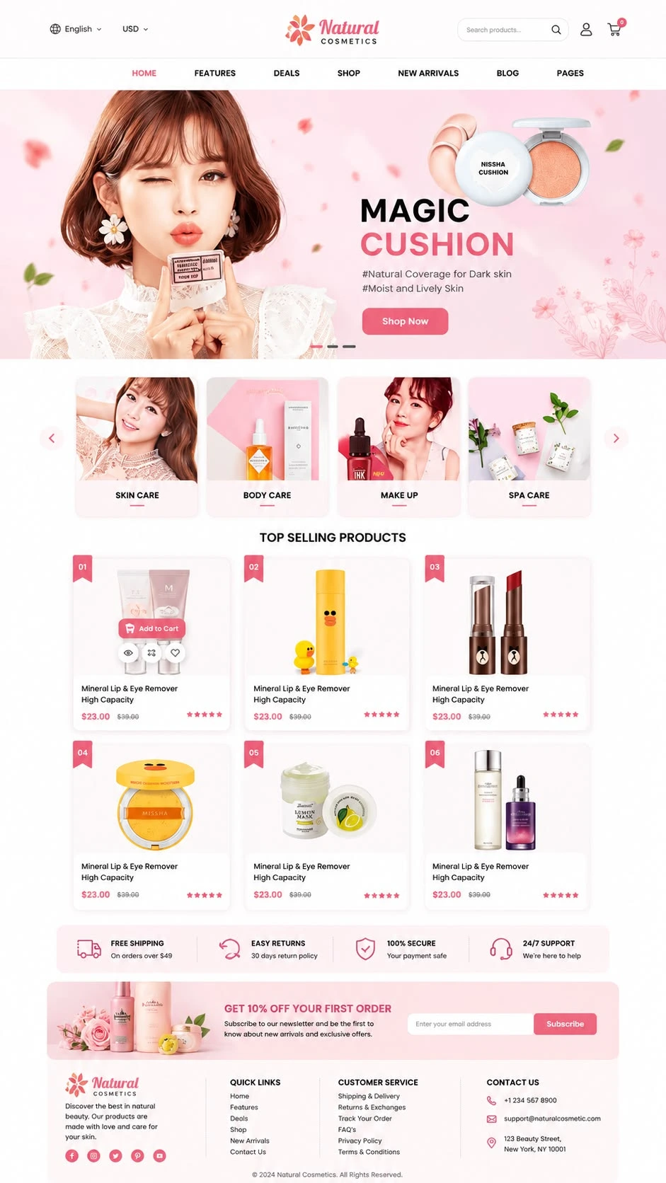 SoftuneBD ecommerce theme - Skincare